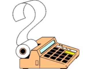 Sticker Custom Preview Image #038384 Business Office Cartoons Adding Machine9