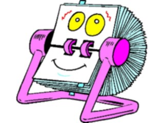 Sticker Custom Preview Image #038391 Business Office Cartoons Address File Happy