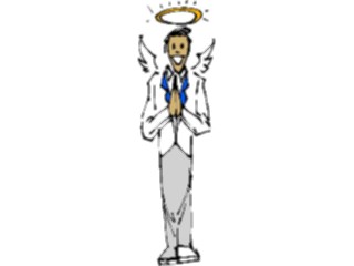 Sticker Custom Preview Image #038401 Business Office Cartoons Angelic Man1