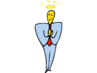 Sticker Custom Preview Image #038402 Business Office Cartoons Angelic Man2