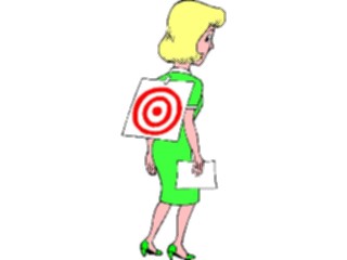 Sticker Custom Preview Image #038426 Business Office Cartoons Archery Target1