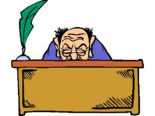 Sticker Custom Preview Image #038436 Business Office Cartoons At Desk3