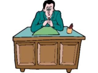 Sticker Custom Preview Image #038437 Business Office Cartoons At Desk4