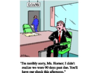 Sticker Custom Preview Image #038445 Business Office Cartoons Bad Loan Department