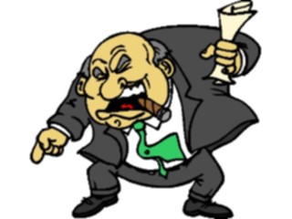 Sticker Custom Preview Image #038468 Business Office Cartoons Boss Angry2