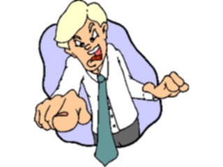 Sticker Custom Preview Image #038472 Business Office Cartoons Boss Angry6