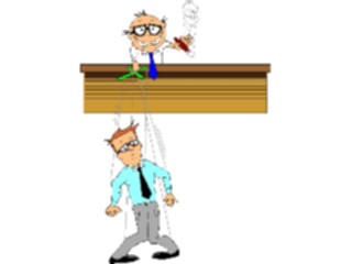 Sticker Custom Preview Image #038488 Business Office Cartoons Boss Puppet