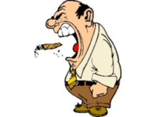 Sticker Custom Preview Image #038494 Business Office Cartoons Bosswith Cigar