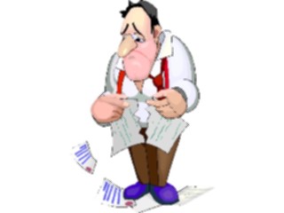 Sticker Custom Preview Image #038538 Business Office Cartoons Broken Contract