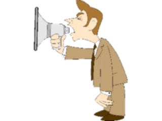 Sticker Custom Preview Image #038540 Business Office Cartoons Bullhorn