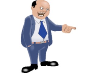 Sticker Custom Preview Image #038600 Business Office Cartoons Businessman Angry4