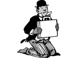 Sticker Custom Preview Image #038610 Business Office Cartoons Businessman Begging