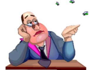 Sticker Custom Preview Image #038614 Business Office Cartoons Businessman Bored3