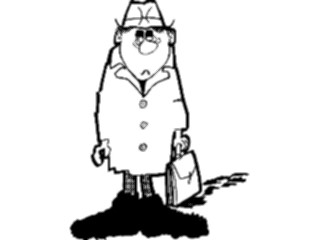 Sticker Custom Preview Image #038616 Business Office Cartoons Businessman Briefcase1