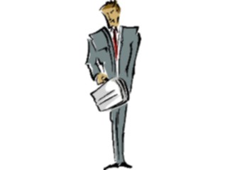 Sticker Custom Preview Image #038617 Business Office Cartoons Businessman Briefcase2