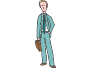 Sticker Custom Preview Image #038618 Business Office Cartoons Businessman Briefcase3