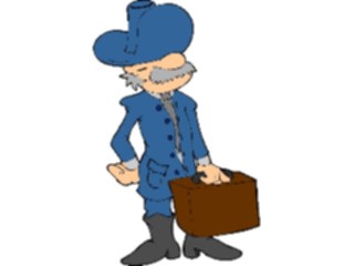 Sticker Custom Preview Image #038619 Business Office Cartoons Businessman Briefcase4