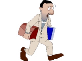Sticker Custom Preview Image #038640 Business Office Cartoons Businessman Exhausted2