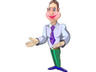 Sticker Custom Preview Image #038643 Business Office Cartoons Businessman Friendly