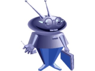 Sticker Custom Preview Image #038696 Business Office Cartoons Businessman Robot2