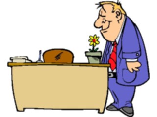 Sticker Custom Preview Image #038707 Business Office Cartoons Businessman Smiling1