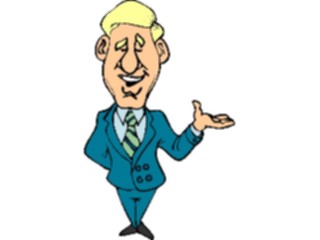 Sticker Custom Preview Image #038708 Business Office Cartoons Businessman Smiling2