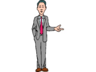 Sticker Custom Preview Image #038711 Business Office Cartoons Businessman Standing1