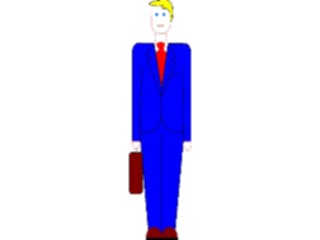 Sticker Custom Preview Image #038712 Business Office Cartoons Businessman Standing2
