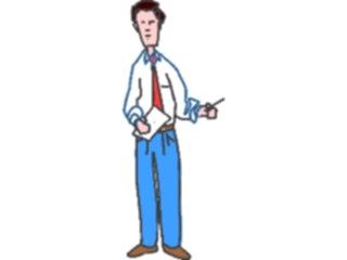 Sticker Custom Preview Image #038714 Business Office Cartoons Businessman Standing4