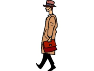 Sticker Custom Preview Image #038727 Business Office Cartoons Businessman Walking1