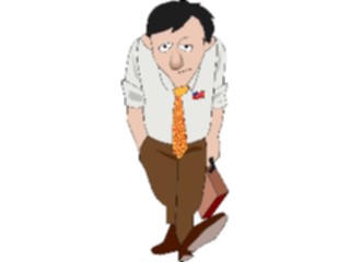 Sticker Custom Preview Image #038732 Business Office Cartoons Businessman Walking6