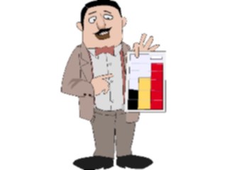Sticker Custom Preview Image #038736 Business Office Cartoons Businessmanwith Chart