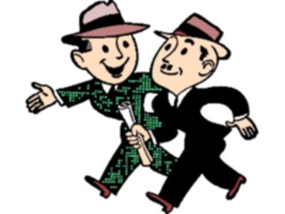 Sticker Custom Preview Image #038763 Business Office Cartoons Businessmen Walking1