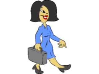 Sticker Custom Preview Image #038770 Business Office Cartoons Businesswoman02