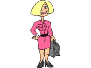 Sticker Custom Preview Image #038771 Business Office Cartoons Businesswoman03