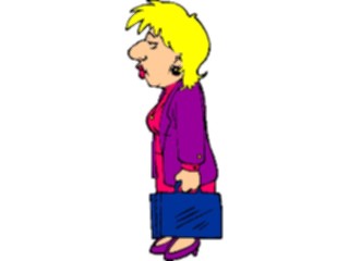 Sticker Custom Preview Image #038782 Business Office Cartoons Businesswoman14