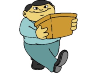 Sticker Custom Preview Image #038832 Business Office Cartoons Carrying Box2