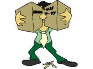 Sticker Custom Preview Image #038835 Business Office Cartoons Carrying Boxes