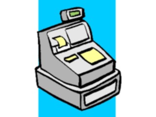 Sticker Custom Preview Image #038841 Business Office Cartoons Cash Register1