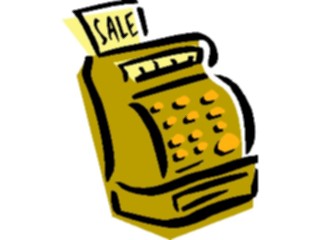 Sticker Custom Preview Image #038842 Business Office Cartoons Cash Register2
