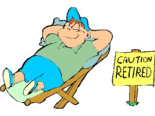 Sticker Custom Preview Image #038845 Business Office Cartoons Caution Retired