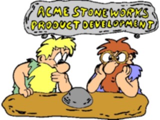Sticker Custom Preview Image #038851 Business Office Cartoons Caveman Developing