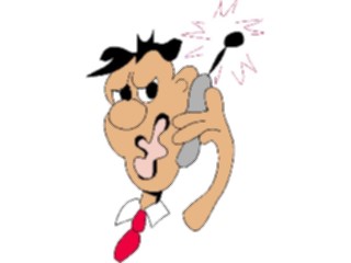 Sticker Custom Preview Image #038859 Business Office Cartoons Cellular Phone03