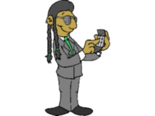Sticker Custom Preview Image #038862 Business Office Cartoons Cellular Phone06