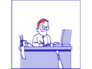 Sticker Custom Preview Image #038950 Business Office Cartoons Computer14