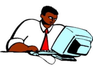 Sticker Custom Preview Image #038955 Business Office Cartoons Computer19