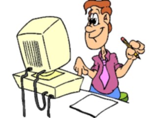 Sticker Custom Preview Image #038958 Business Office Cartoons Computer22