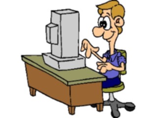 Sticker Custom Preview Image #038959 Business Office Cartoons Computer23