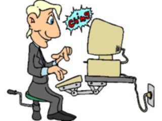 Sticker Custom Preview Image #038964 Business Office Cartoons Computer28