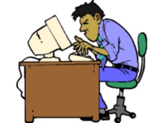 Sticker Custom Preview Image #038965 Business Office Cartoons Computer29